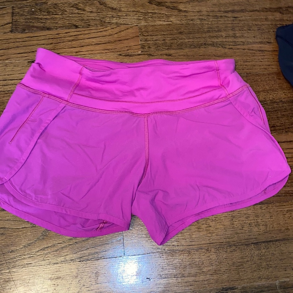 Pink Speed Up Lululemon Shorts 4”